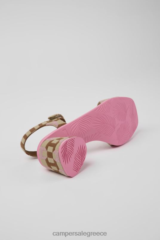 Σχέδιο kiara πολύχρωμα πέδιλα από οργανικό βαμβάκι για γυναίκες Camper V20TF1042 πολύχρωμος