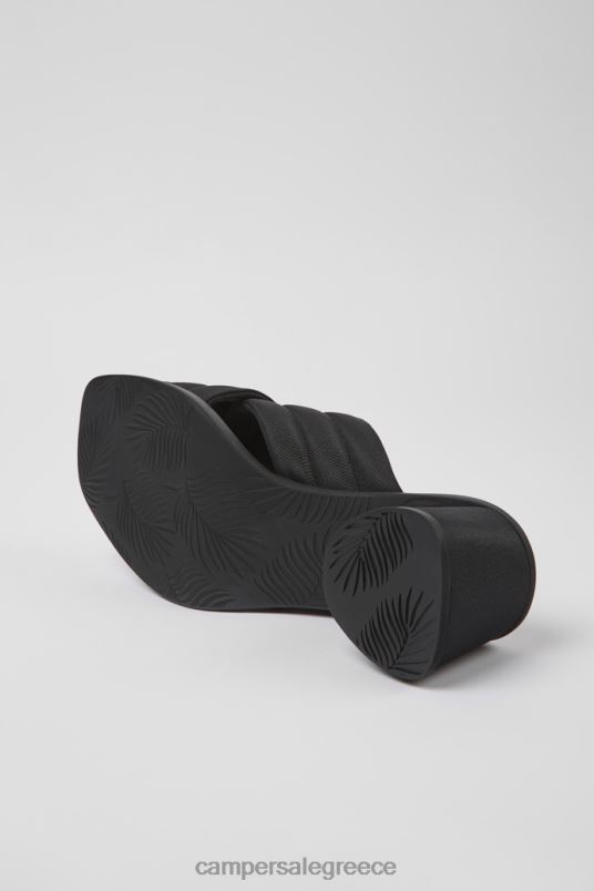 Σχέδιο kiara μαύρα υφασμάτινα σανδάλια για γυναίκες Camper V20TF958 μαύρος