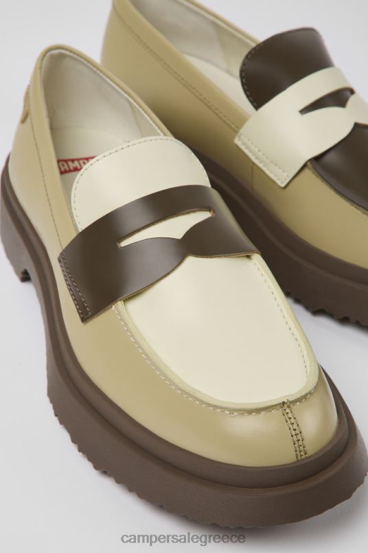 δίδυμα πολύχρωμα δερμάτινα loafers για γυναίκες νέες αφίξεις Camper V20TF983 πολύχρωμος