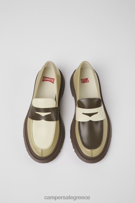 δίδυμα πολύχρωμα δερμάτινα loafers για γυναίκες νέες αφίξεις Camper V20TF983 πολύχρωμος