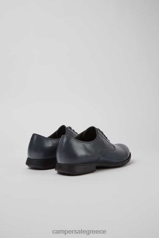 Σχέδιο mil μαύρα δερμάτινα παπούτσια με κορδόνια για γυναίκες Camper V20TF1119 μαύρος