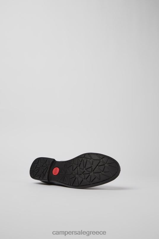 Σχέδιο mil μαύρα δερμάτινα παπούτσια με κορδόνια για γυναίκες Camper V20TF1119 μαύρος