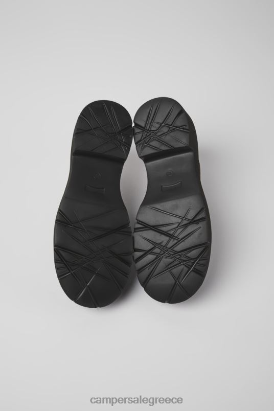 αποκλειστικά milah μαύρα δερμάτινα παπούτσια για γυναίκες Camper V20TF947 μαύρος