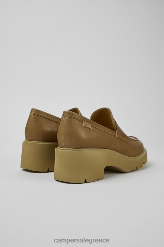 milah beige δερμάτινα loafers για γυναίκες αποκλειστικά Camper V20TF1068 μπεζ