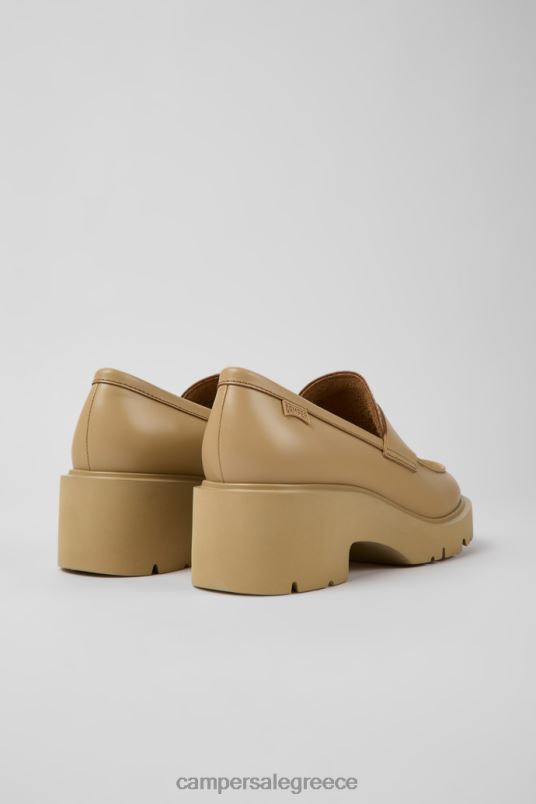 milah beige δερμάτινα loafers για γυναίκες νέες αφίξεις Camper V20TF944 μπεζ