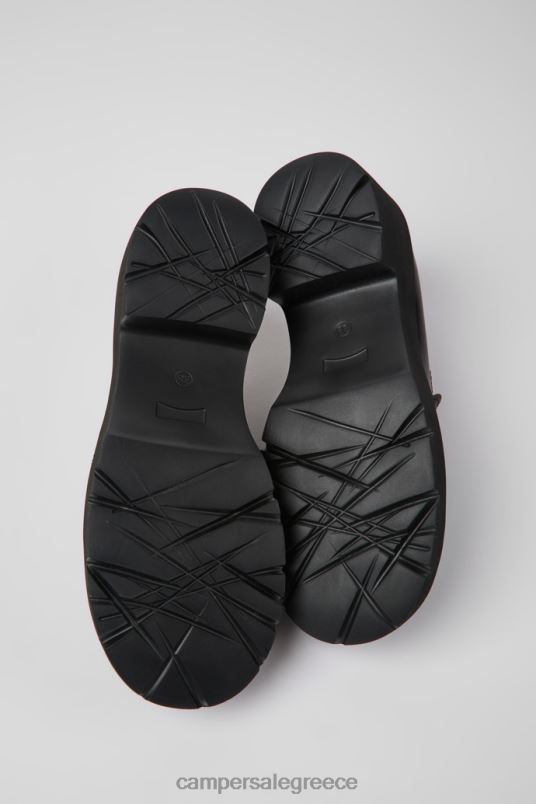 σχέδιο milah μαύρο δερμάτινο loafers για γυναίκες Camper V20TF943 μαύρος