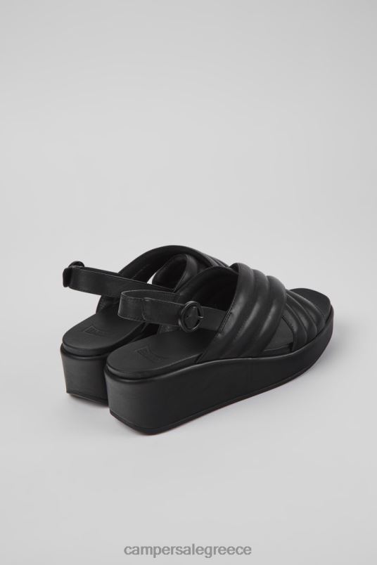 αποκλειστικά γυναικεία μαύρα δερμάτινα σανδάλια misia Camper V20TF1043 μαύρος
