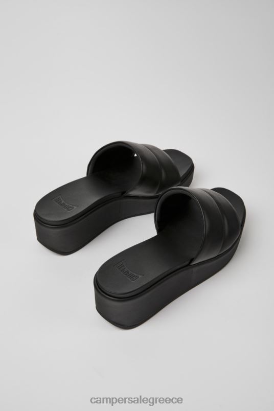 misia μαύρα δερμάτινα σανδάλια για γυναίκες νέες αφίξεις Camper V20TF962 μαύρος