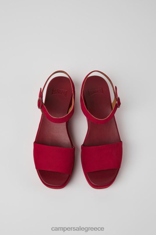 misia μπορντό πέδιλα nubuck για γυναίκες νέες αφίξεις Camper V20TF1002 Βουργουνδία