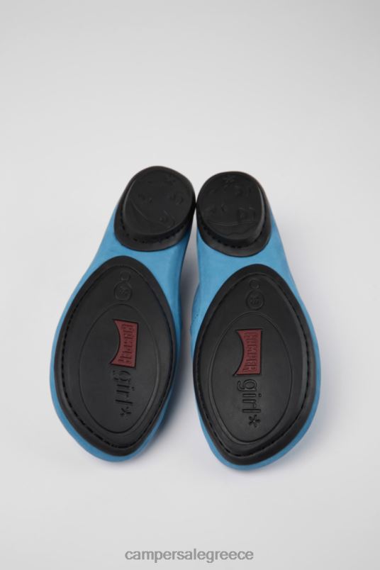 Σχεδιάστε σωστά μπλε παπούτσια nubuck για γυναίκες Camper V20TF998 μπλε