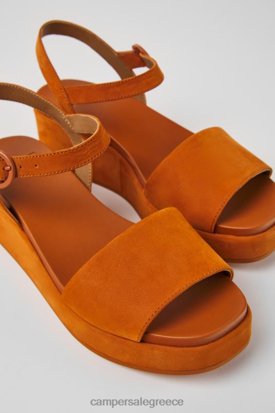 Αποκλειστικά γυναικεία σανδάλια nubuck καφέ misia Camper V20TF1001 καφέ