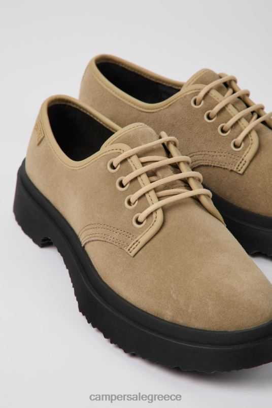 Γυναικεία παπούτσια nubuck σχεδίασης walden μπεζ Camper V20TF986 μπεζ