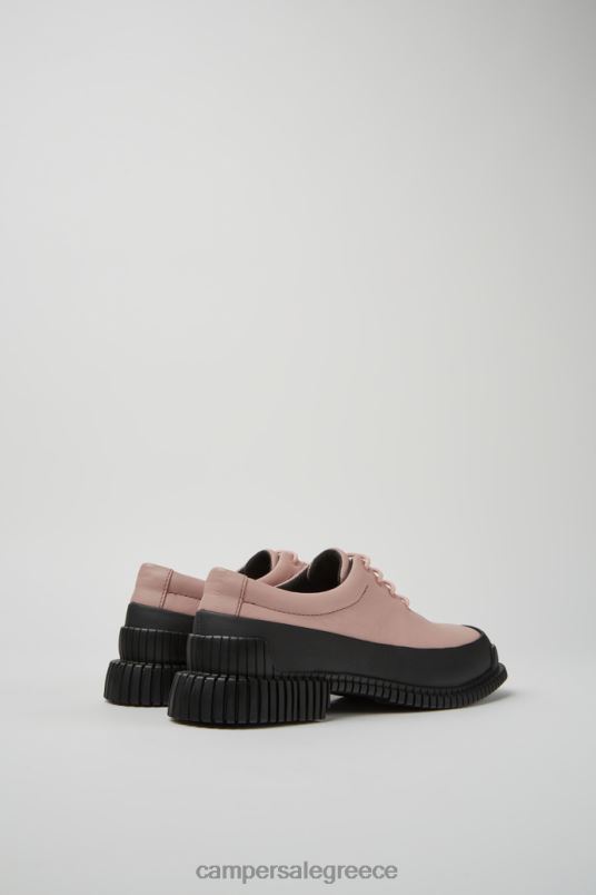 σχέδιο pix ροζ και μαύρο δερμάτινα παπούτσια με κορδόνια για γυναίκες Camper V20TF1093 ροζ