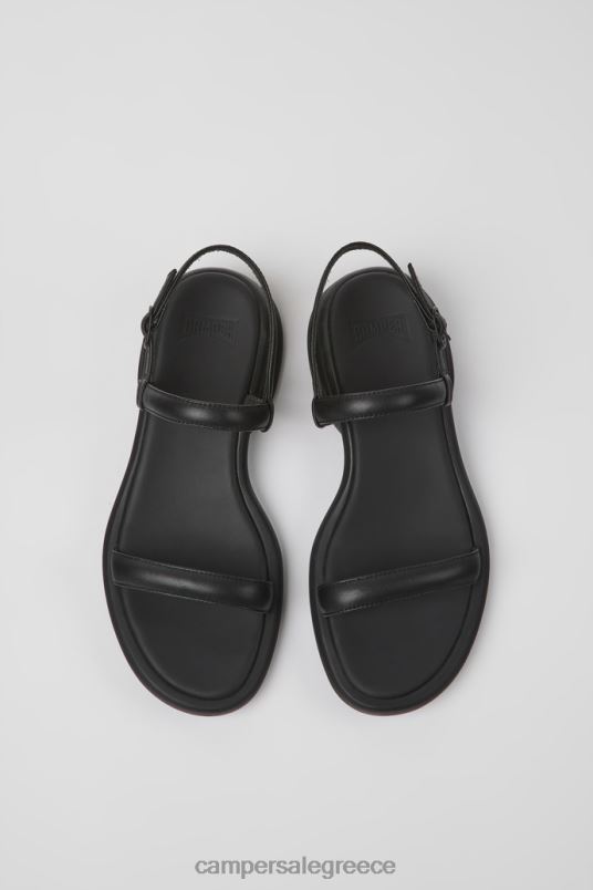 spiro μαύρα δερμάτινα σανδάλια για γυναίκες νέες παραλαβές Camper V20TF1010 μαύρος
