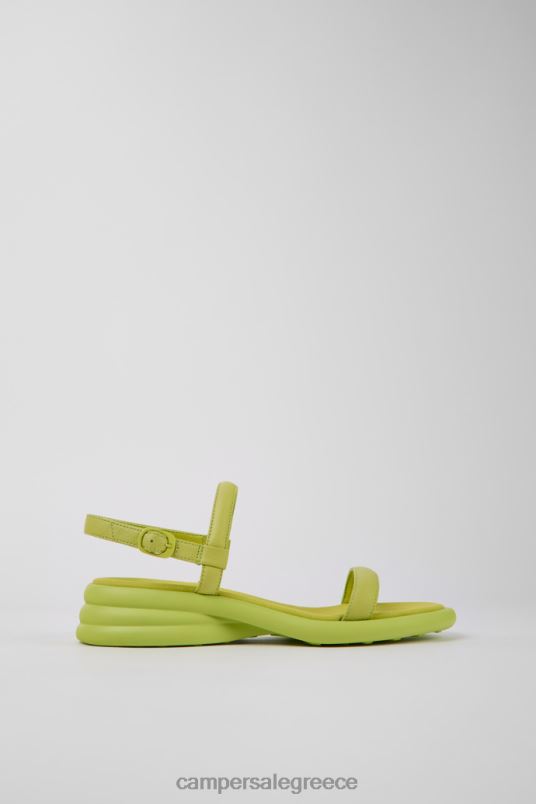 γυναικεία δερμάτινα πέδιλα σχεδίου spiro πράσινα Camper V20TF1012 πράσινος