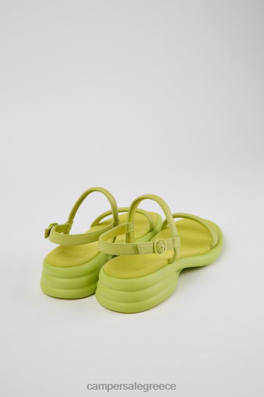 γυναικεία δερμάτινα πέδιλα σχεδίου spiro πράσινα Camper V20TF1012 πράσινος