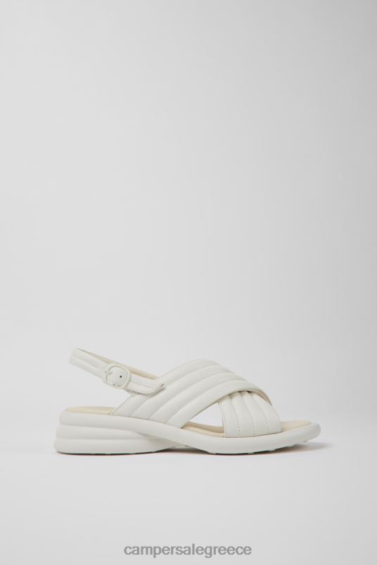 Σχέδιο spiro λευκά δερμάτινα σανδάλια για γυναίκες Camper V20TF1046 άσπρο