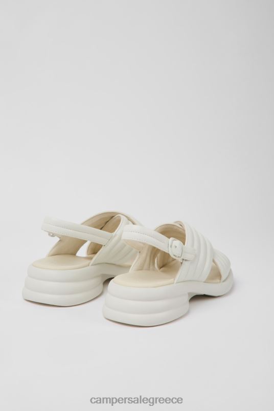Σχέδιο spiro λευκά δερμάτινα σανδάλια για γυναίκες Camper V20TF1046 άσπρο