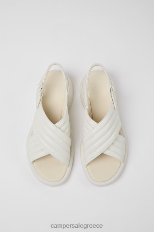 Σχέδιο spiro λευκά δερμάτινα σανδάλια για γυναίκες Camper V20TF1046 άσπρο