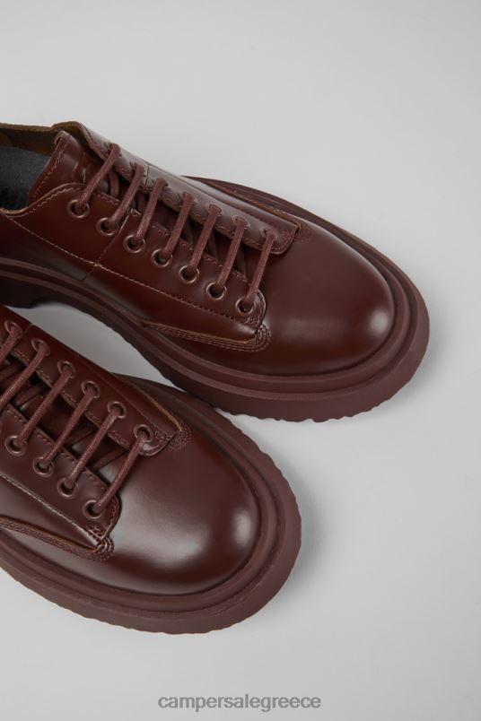 Αποκλειστικά παπούτσια με κορδόνια walden μπορντό Camper V20TF1149 Βουργουνδία