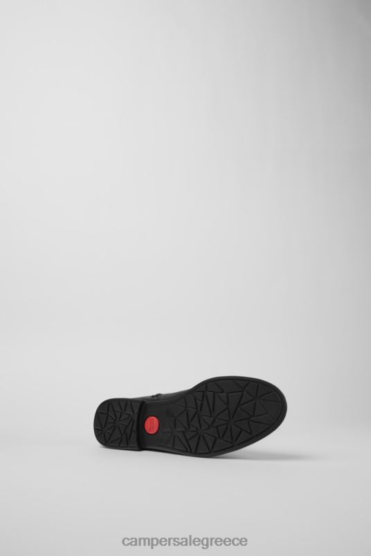 αποκλειστικές γυναικείες ψηλές μπότες από μαύρο δέρμα και ύφασμα Camper V20TF635 μαύρος