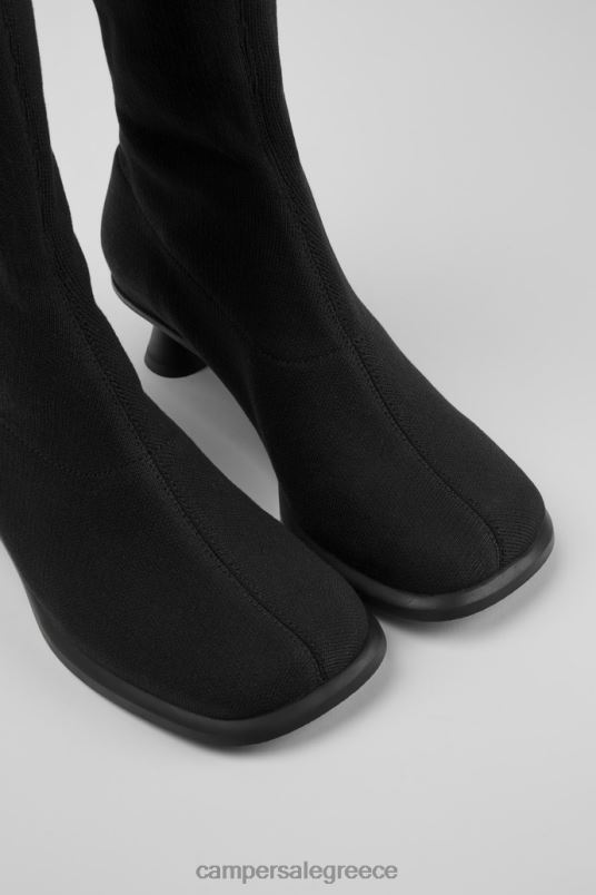 design dina black tencel; ψηλές μπότες lyocell Camper V20TF620 μαύρος