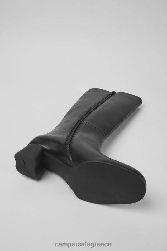 Μαύρες δερμάτινες μπότες katie με αποκλειστικές γόβες Camper V20TF640 μαύρος