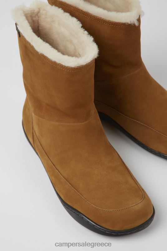peu καφέ μποτάκια nubuck για γυναίκες νέες αφίξεις Camper V20TF629 καφέ