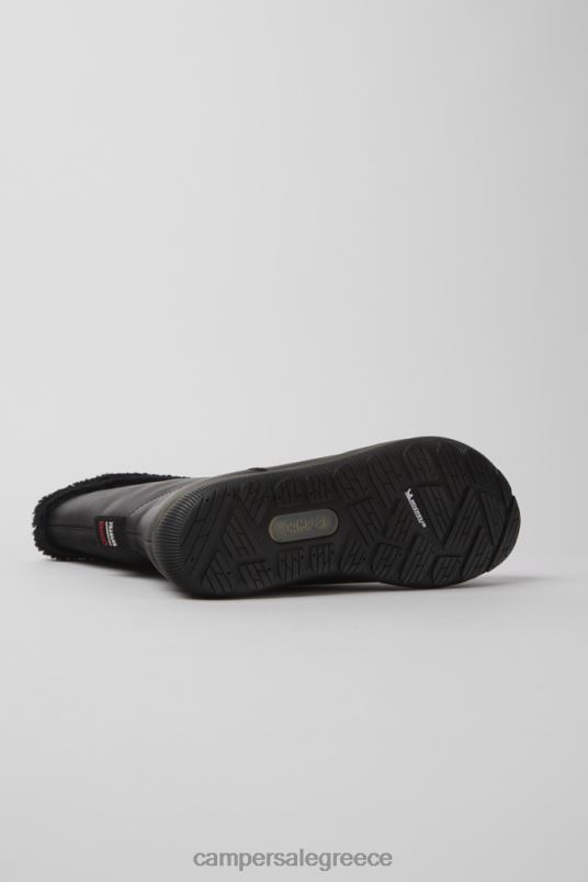 αποκλειστικές μαύρες δερμάτινες μπότες peu pista gore-tex για γυναίκες Camper V20TF623 μαύρος