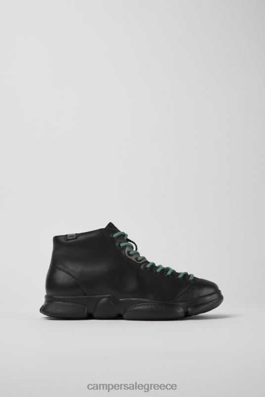 αποκλειστικά γυναικεία αθλητικά παπούτσια από μαύρο καρστικό δέρμα Camper V20TF422 μαύρος