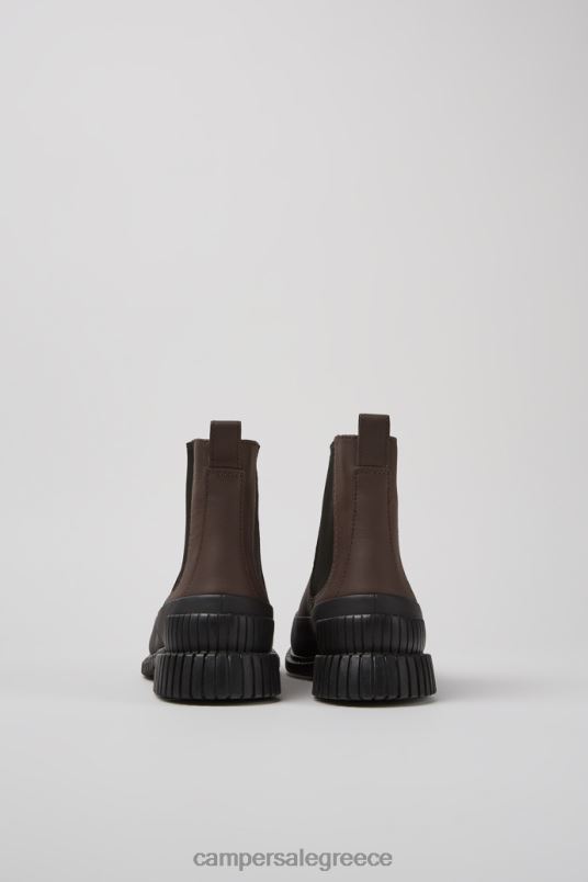 αποκλειστικές γυναικείες μπότες τσέλσι σε καφέ και μαύρο δέρμα Camper V20TF428 καφέ