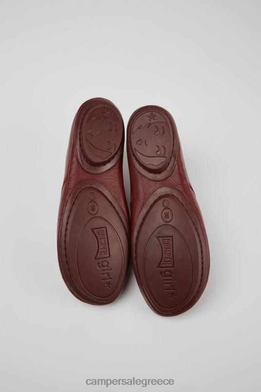 δεξιά μπορντό δερμάτινα παπούτσια αποκλειστικά για γυναίκες Camper V20TF523 Βουργουνδία