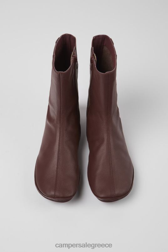 δεξιές μπορντό δερμάτινες μπότες για γυναίκες νέες αφίξεις Camper V20TF531 Βουργουνδία