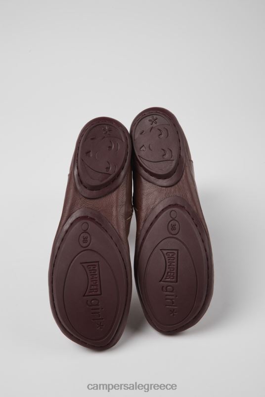 δεξιές μπορντό δερμάτινες μπότες για γυναίκες νέες αφίξεις Camper V20TF531 Βουργουνδία