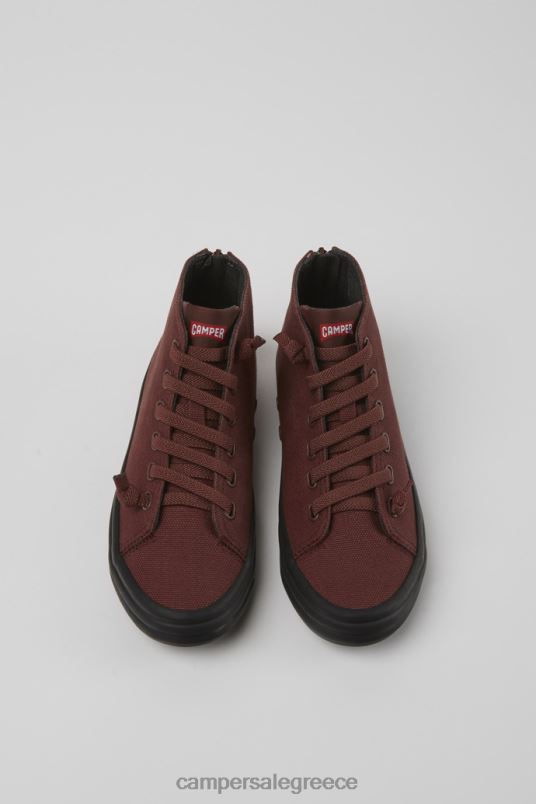 μπορντό υφασμάτινα μποτάκια για γυναίκες αποκλειστικά Camper V20TF542 Βουργουνδία