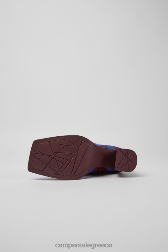 Αποκλειστικές γυναικείες βαμβακερές μπότες καρόλ μπλε και μπορντό Camper V20TF554 μπλε