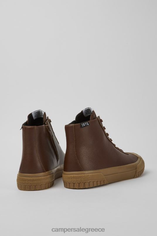 αποκλειστικές γυναικείες δερμάτινες μπότες καμαλέον καφέ Camper V20TF590 καφέ