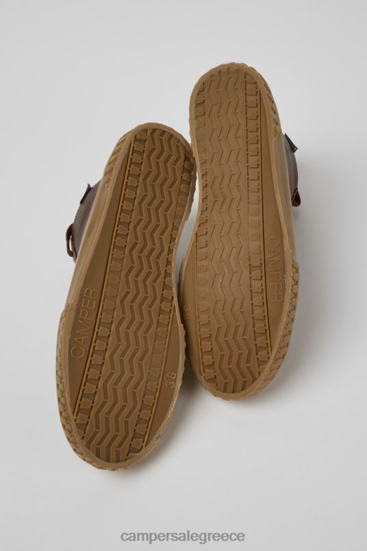 αποκλειστικές γυναικείες δερμάτινες μπότες καμαλέον καφέ Camper V20TF590 καφέ