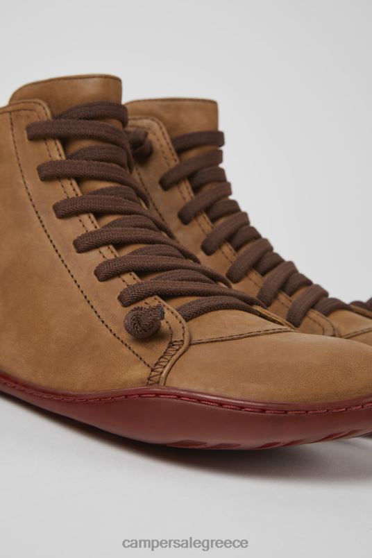 Peu καφέ δερμάτινα μποτάκια για γυναίκες αποκλειστικά Camper V20TF530 καφέ