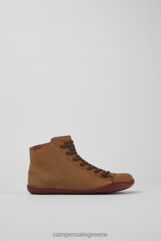 Peu καφέ δερμάτινα μποτάκια για γυναίκες αποκλειστικά Camper V20TF530 καφέ