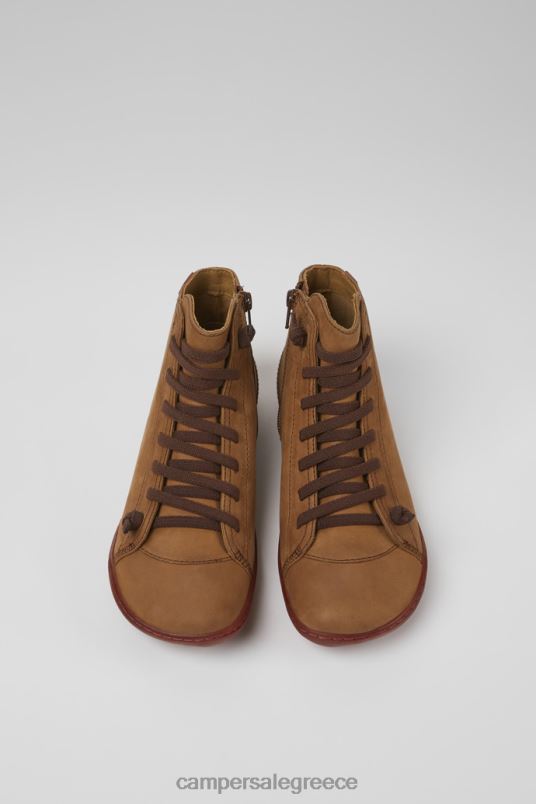 Peu καφέ δερμάτινα μποτάκια για γυναίκες αποκλειστικά Camper V20TF530 καφέ