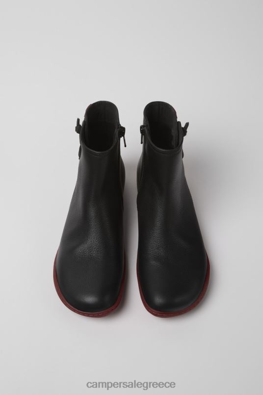 αποκλειστικές μαύρες δερμάτινες μπότες Peu για γυναίκες Camper V20TF535 μαύρος