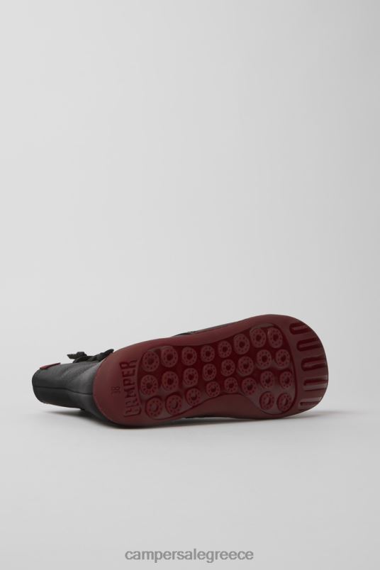 αποκλειστικές μαύρες δερμάτινες μπότες Peu για γυναίκες Camper V20TF535 μαύρος