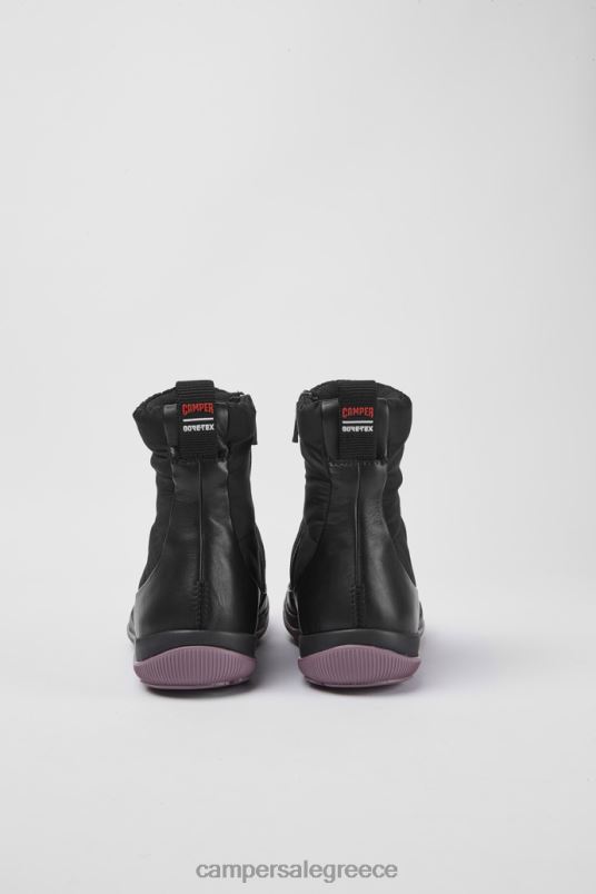 Σχέδιο Peu pista gore-tex μαύρες μπότες από δέρμα και πολυεστέρα Camper V20TF489 μαύρος