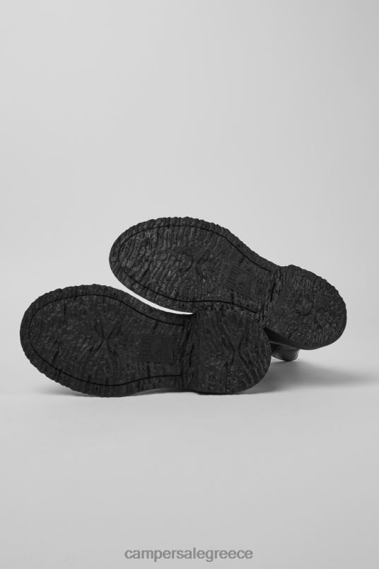 αποκλειστικές γυναικείες μαύρες δερμάτινες μπότες Walden Camper V20TF616 μαύρος