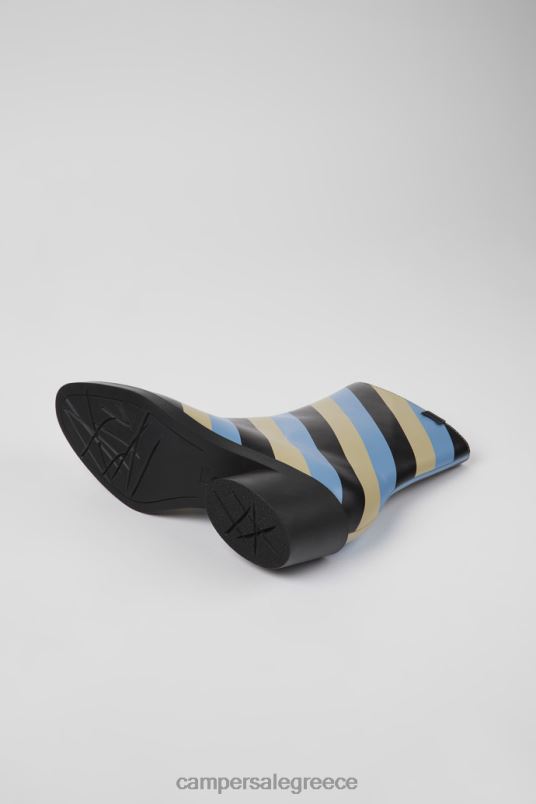 Αποκλειστικές γυναικείες μπότες bonnie πολύχρωμες ριγέ δερμάτινες Camper V20TF403 πολύχρωμος