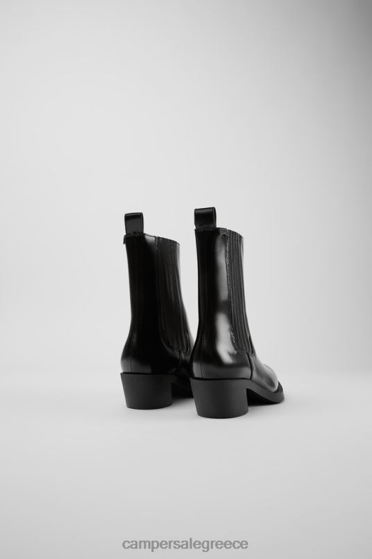 αποκλειστικές bonnie δερμάτινες μπότες για γυναίκες Camper V20TF443 μαύρος