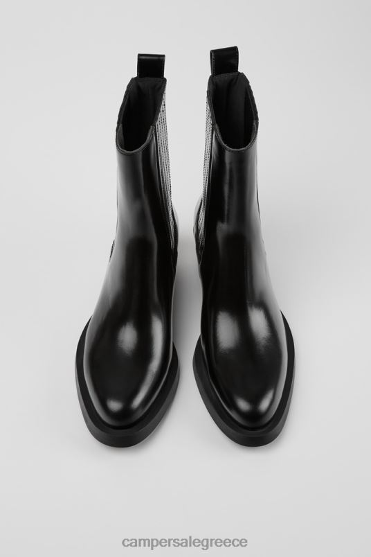 αποκλειστικές bonnie δερμάτινες μπότες για γυναίκες Camper V20TF443 μαύρος