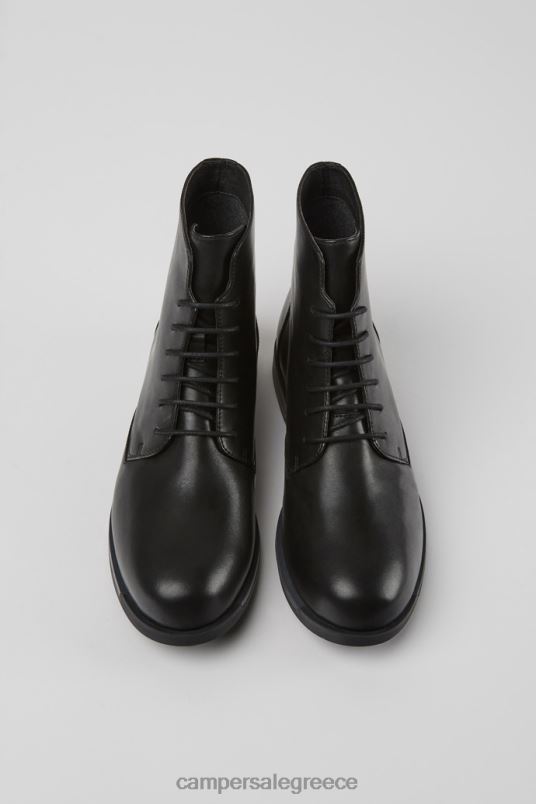 αποκλειστικά bowie μαύρα δερμάτινα μποτάκια για γυναίκες Camper V20TF538 μαύρος