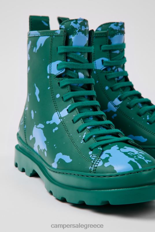 brutus πράσινα και μπλε δερμάτινα μποτάκια αστραγάλου για γυναίκες νέες αφίξεις Camper V20TF462 πράσινος